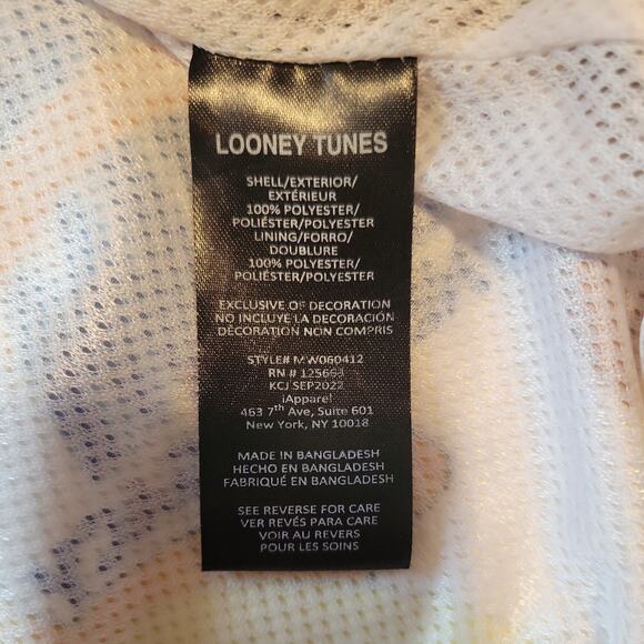 MEMBERS ONLY Jacket Space Jam Looney Tune Squad Hooded Windbreaker Size 4X - Picture 7 of 11